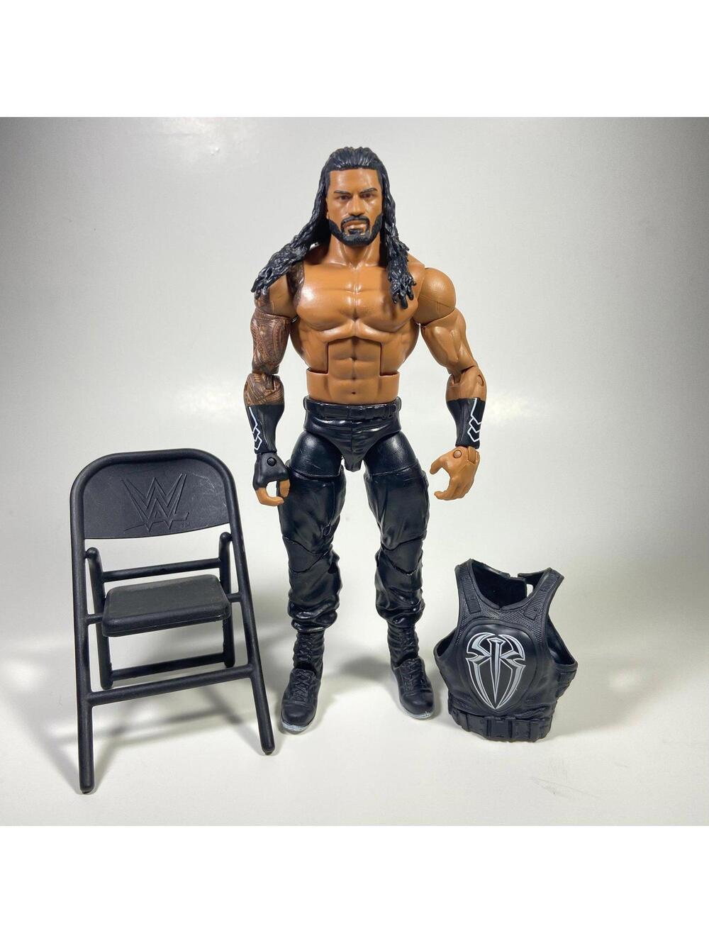 7” Mattel WWE Elite Series 56 Roman Reigns Figure - INCOMPLETE